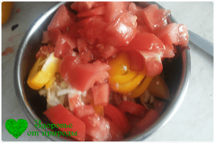салат из томатов